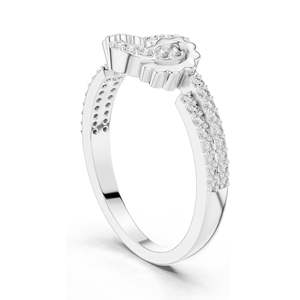 Anillo Floral con Diamante de Laboratorio de 0.254 CT para Mujer, Claridad VVS-VS EF, Oro de 18KT, 14KT, 10KT y Plata 925, Oro Rosa, Amarillo - Product Image 5