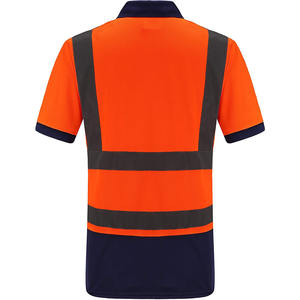 Gran oferta de polos de trabajo de seguridad de alta visibilidad y manga larga, ropa reflectante para exteriores, Polo reflectante de poliéster de gran oferta - Product Image 6