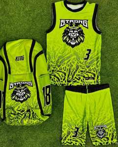 Vêtements de basket-ball personnalisés de haute qualité pour hommes, uniformes respirants de nouvelle conception populaires, ensembles à bas quantité minimale de commande, techniques imprimées - Product Image 6