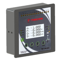 Relais de contrôle de puissance réactive Tibcon Série TET compatible SVC, contrôleur de facteur de puissance à 18 étapes, tension universelle, protection IP40
