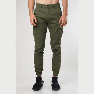 Offre Spéciale Pantalons de survêtement de sport décontractés pour hommes Pantalon Cargo en coton à coupe ample avec impression personnalisée Joggers de lavage en détresse pour la course - Product Image 1