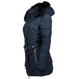 Chaqueta acolchada colorida personalizada para mujer, ropa cálida de invierno a la moda, Parka larga ajustada para mujer, chaquetas de plumón, abrigos para mujer - Product Image 4