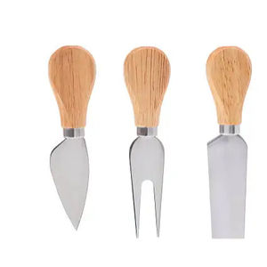 Couteau à fromage de qualité supérieure, ton unique, or, couverts royaux, couteau en acier inoxydable, ensemble de 3 pièces, fabricant, grossiste - Product Image 1