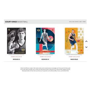 Meilleure offre sur la boîte de collection de basket-ball Panini Court Kings 2024-25, scellée en usine, au prix de gros - Product Image 4