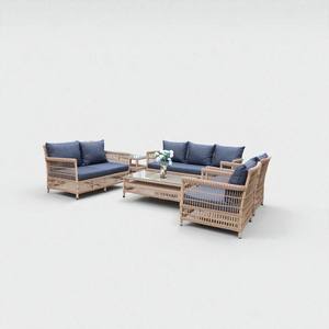 PRSF- 054 RDS - Ensemble de canapés en poly rotin de 6 places - Hôtel/Villa/Gîte - Product Image 3