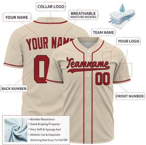 Nueva Camiseta de Béisbol con Logotipo del Equipo Deportivo, Sublimación, Apliques Bordados, Auténtica Camiseta de Béisbol y Sóftbol - Product Image 4