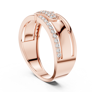 Anillo de Compromiso de Diamantes Premium con Brillantes Diamantes Redondos |   Anillo de Joyería Fina Clásico para Novia - Product Image 1