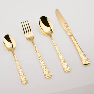 Juego de cubiertos de estilo moderno elegante dorado decorativo, utensilios de cocina con pulido brillante/niquelado, juego de cubiertos de lujo para mesa de boda - Product Image 4