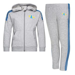 ชุดวอร์มสำหรับเด็กชุดวอร์มกางเกงมีฮู้ดและขาตรงสำหรับผู้ชายและเด็ก - Product Image 5