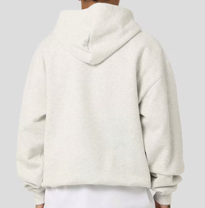 100% algodón Regular Fit antiarrugas bolsillo Dropshoulder Pullover Hoodie 350GSM peso pesado invierno Streetwear moda hombres OEM - Product Image 2