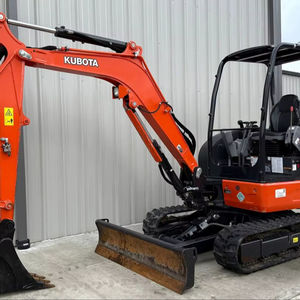 ENVÍO GRATUITO Miniexcavadora KUBOTA KX033-4 de 23.2 HP, con cabina abierta, diésel, aprobada por EPA y CE, bomba hidráulica auxiliar, caja de cambios, PLC. - Product Image 1