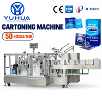 Machine d'emballage automatique de préservatifs en boîte YH, machine d'emballage de sachets de préservatifs, machine d'emballage de préservatifs en carton