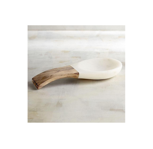 Repose-cuillère en bois de marbre fait à la main outil de décoration de cuisine cuillère Vintage outil de cuisine repose-cuillère pour ustensiles de cuisine - Product Image 5