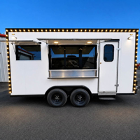 Remorque alimentaire mobile entièrement équipée, remorque de camion de cuisine commerciale personnalisée pour les entreprises de restauration de rue