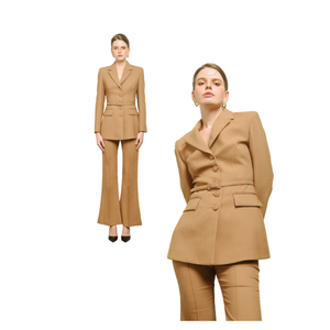 Blazers pour femmes Motif de surface unique de haute qualité Design de luxe minimaliste Emballage personnalisé du fabricant du Vietnam - Product Image 5