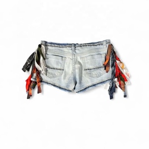 Shorts en jean d'été sexy avec broderies, shorts booty, grande taille, shorts en jean déchirés Daisy-duke pour femmes - Product Image 2