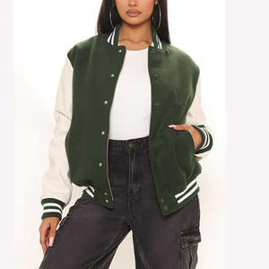 Chaquetas universitarias para mujer superventas, ropa transpirable de cuero y lana, ropa informal y para exteriores, chaqueta universitaria para mujer para hombre - Product Image 1