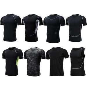 Vêtements de sport de compression pour hommes, sous-vêtements de jogging thermiques, coupe régulière, vêtements de sport pour la salle de sport, ensemble de cinq pièces, séchage rapide, peigné - Product Image 5