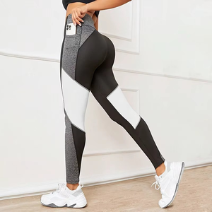 <b>High</b> <b>Waist</b> Solid Drawstring Yoga <b>Leggings</b> <b>with</b> Pockets for Women <b>Tummy</b> <b>Control</b> Workout - Product Image 6