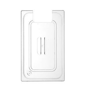 Couvercle jetable Gastronorm avec ouverture pour cuisson sous vide pour GN 1/1 Transparent 530x325mm - Product Image 1