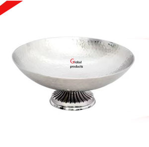 Nuevo cuenco decorativo de mesa de acero inoxidable con acabado dorado hecho a mano para restaurante y bar de hotel - Product Image 5