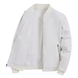 Blouson aviateur en satin personnalisé pour hommes de haute qualité avec manches en duvet et en cuir de laine-Livraison aérienne disponible - Product Image 1