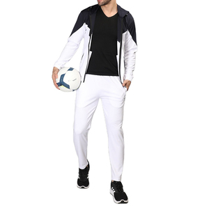 Survêtement en nylon pour hommes, vestes zippées, survêtement d'extérieur, quantité minimale de commande bas, coupe-vent en polyester, ensemble deux pièces avec logo personnalisé pour hommes - Product Image 3