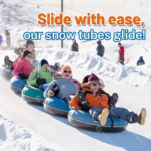 Mùa đông thể thao cứng dưới cỏ cát SLED Inflatable tuyết towable SLED trượt tuyết lạnh kháng Heavy Duty Inflatable tuyết SLED/ống