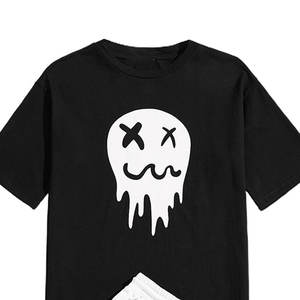 Ensemble t-shirt et short d'été de haute qualité Logo personnalisé Ensemble de t-shirt et short en coton pour hommes Ensemble de t-shirts et de t-shirts courts - Product Image 2