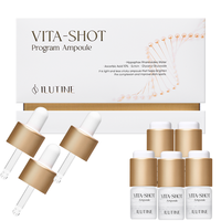 Ampoule liquide éclaircissante à l'acide hyaluronique et vitamine C stabilisée pour un teint clair, formule non grasse, visage homme femme, 4 semaines