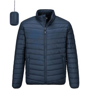 Proveedor a granel Chaquetas acolchadas con aislamiento ligero para hombre Abrigo de senderismo de esquí de invierno Diseños de colores OEM, pantalla de hojaldre, bordado - Product Image 1