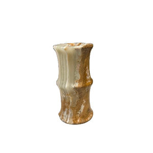 Florero de bambú de ónix, florero de mármol de ónix, florero antiguo para decoración del hogar - Product Image 5