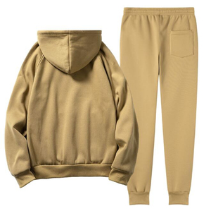 Nuevo traje de sudor Envío directo Logotipo personalizado Poliéster Manga larga Jersey Sudadera con capucha Pantalones Conjunto de 2 piezas Traje de jogging Trajes de chándal para hombres - Product Image 2