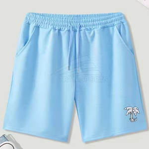 2024 nouveaux hommes décontracté toile Cargo Shorts respirant coton mi-taille Fitness course Shorts solide motif taille élastique haute rue - Product Image 5
