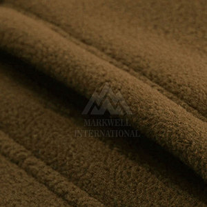 Veste d'hiver en polaire à fermeture éclair intégrale, col rabattu uni, couleur unie, veste d'hiver en polaire - Product Image 6