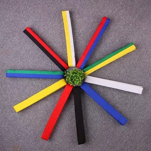 Cinturones brasileños Jiu Jitsu Bjj 215cm 315cm Adulto A0 A1 A2 A3 A4 Negro Marrón Púrpura Azul Blanco Bordado gratis Nombre - Product Image 2