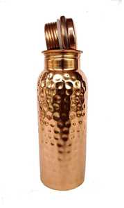 Ayurveda Benefits <b>Copper</b> <b>Water</b> <b>Bottle</b> and High-Quality Gym <b>Copper</b> <b>Water</b> Drinking <b>Bottles</b> Hammered Design <b>Water</b> <b>Bottle</b> - Product Image 3