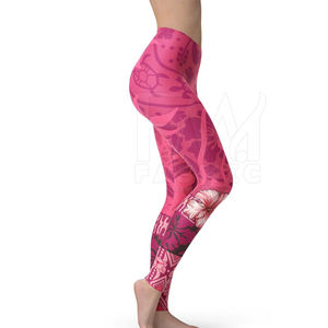 Leggings de yoga taille mi-haute pour femme, qualité supérieure, en Spandex/Polyester, personnalisables, respirants, motif uni, prix raisonnable - Product Image 3