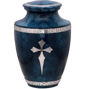 โกศสำหรับผู้ใหญ่ทำจากทองเหลืองสีดำและสีทองรูปทรงโดมทำจากโลหะโกศงานศพ - Product Image 5