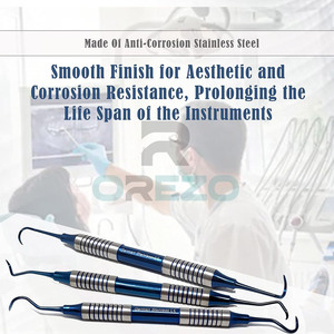 Raspador Periodontal Manual de Alta Calidad con Certificación CE, Instrumento de Limpieza Dental con Agarre Ergonómico, Reutilizable, Ligero y Profesional - Product Image 3