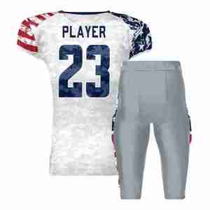 New Design Customized Breathable American Football Uniform Short Sleeve for Summer Season - Product Image 2