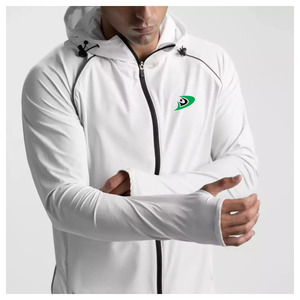 Ensembles de survêtements deux pièces pour hommes de haute qualité fabriqués sur mesure polaire à broderie à fermeture éclair-XL grande taille imprimé avec logo - Product Image 4