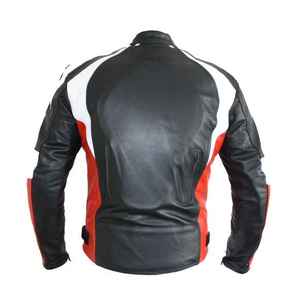 Chaqueta de montar para hombre en cuero auténtico Fabricante OEM Ropa de abrigo de moto transpirable y elegante para uso diario - Product Image 3