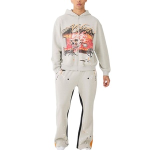 ชุดกีฬาขายส่งคุณภาพสูง ออกแบบชุดวอร์มของคุณเอง ชุดวอร์มพิมพ์ลายพัฟฟ์ ชุดวอร์มพิมพ์ลายพัฟฟ์ขายดี - Product Image 1