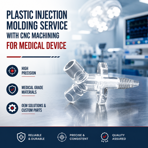 Service de moulage par injection plastique avec usinage CNC pour dispositifs médicaux - Product Image 2