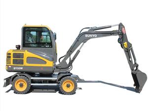 รถขุดล้อยางรุ่น SY50W พร้อมเครื่องยนต์ Perkins เกียร์บ็อกซ์ แรงบิดสูง รับน้ำหนักได้ 5000 กก. สำหรับใช้งานในฟาร์ม - Product Image 6