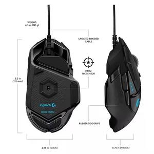 NOUVEAU Souris de jeu filaire Logitech G502 Hero 25000 DPI Lightspeed G502X G502 Souris sans fil Logitech avec éclairage RVB - Product Image 1