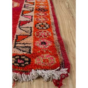 Nuray Hand Knotted Wool Rugs in <b>Red</b> & Orange Geometric Pattern Pae-4330 for Home Use - Product Image 4
