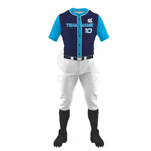 Uniforme de baseball pour hommes sur mesure en gros, conception de logo personnalisé, 100% polyester, motif 3D, tissu respirant, service OEM, haute qualité - Product Image 1