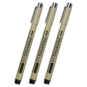 Genvana G-0950T свободные 8 различных типов тонкой иглы вкладыша Наконечник Ручка для рисования тонко пишущие ручки каллиграфия - Product Image 1